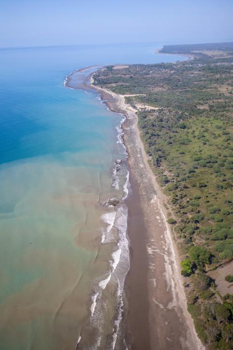 Coastal scenery of a beach