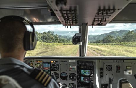 View from the cockpit